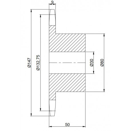 Kettingwiel HB50.8SS 08T
