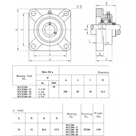 RVS lagerhuis F206