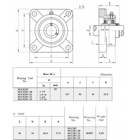 RVS lagerhuis F207