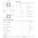 SKF Groefkogellager 6004-2RSH