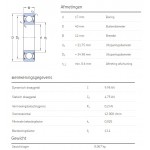 SKF Groefkogellager 6203-2RSH