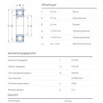 SKF Groefkogellager 6204-2RSH