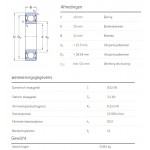 SKF Groefkogellager 6300-2RSH