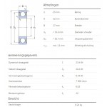 SKF Groefkogellager 6305-2RS1