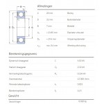 SKF Groefkogellager 61804-2RS1