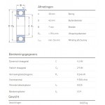SKF Groefkogellager 61806-2RS1