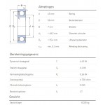 SKF Groefkogellager 61809-2RS1