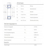 SKF Groefkogellager 61810-2RS1