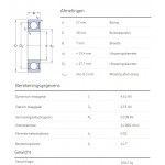 SKF Groefkogellager 61903-2RS1
