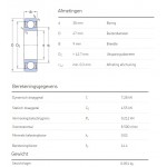 SKF Groefkogellager 61906-2RS1