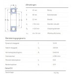 SKF Groefkogellager 61909-2RS1