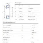 SKF Groefkogellager 61910-2RS1