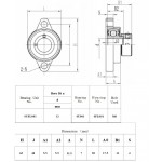 Flenslagerblok SSUFL 001 met excenterring