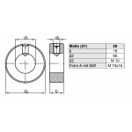 RVS stelring 50x80x18 DIN 705