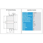 Kettingwiel 08B-3 34T-H