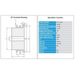 Kettingwiel 12B-3 19T-H