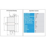 Kettingwiel 12B-3 23T-H