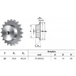Kettingwiel 08B-1SS 22T