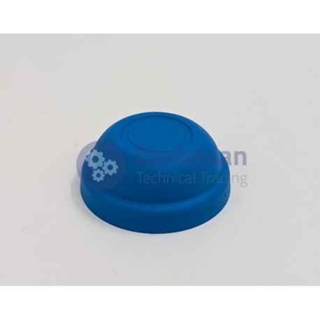 Blue closed cover 25mm with o-ring RAL 5015
