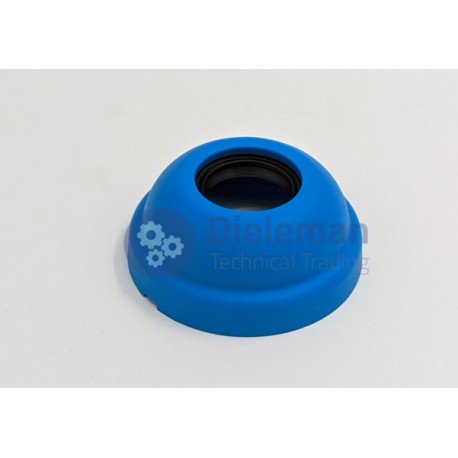 Blue open cover 25mm with o-ring RAL 5015