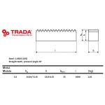 Tandheugel staal moduul 1 15X15 L=1000mm