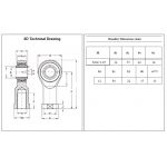 RVS stangkop binnendraad M12x1.25 rechts