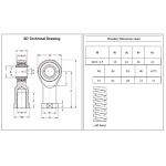 RVS stangkop binnendraad M16x1.50 links