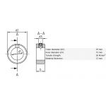 RVS stelring 15x25x12 DIN 705