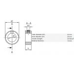 RVS stelring 20x32x14 DIN 705