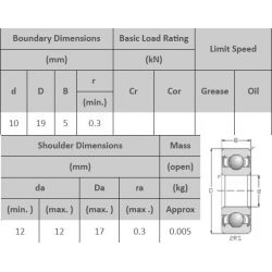 Groefkogellager SS-61800-2RS