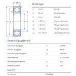 SKF Groefkogellager W6202-2RS1
