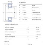 SKF Groefkogellager W6205-2RS1