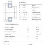 SKF Groefkogellager W6206-2RS1