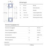SKF Groefkogellager W6210-2RS1