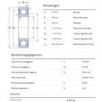 SKF Groefkogellager W6300-2RS1