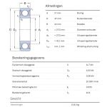 SKF Groefkogellager W6303-2RS1