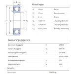SKF Groefkogellager W61800-2RS1