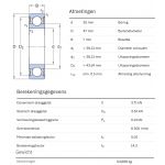 SKF Groefkogellager W61807-2RS1