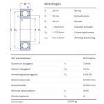 SKF Groefkogellager 6201-2Z