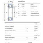 SKF Groefkogellager 6202-2Z