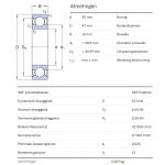 SKF Groefkogellager 6204-2Z