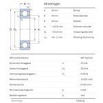 SKF Groefkogellager 6210-2Z
