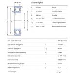 SKF Groefkogellager 6214-2Z