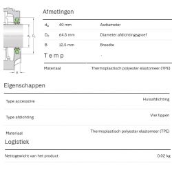 SKF Lagerhuisafdichting TSN509 L
