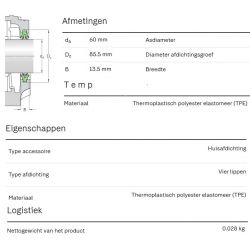 SKF Lagerhuisafdichting TSN513 L