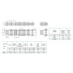 Rollenketting 06B-1 Geomet