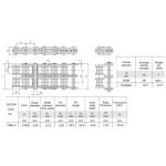 Rollenketting 06B-2 Geomet