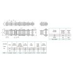 Rollenketting 16B-1 Geomet