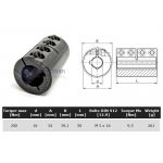 Starre koppeling 1-delig 16mm met spie