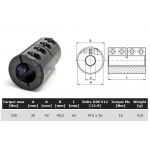 Starre koppeling 1-delig 20mm zonder spie